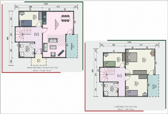 KVN-2150 Gazçelik Yapı 150m²