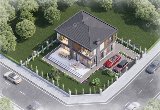 195 m² Çift Katlı GazÇelik Ev